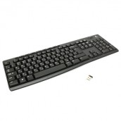 Клавиатура беспроводная LOGITECH K270, USB, 104 клавиши + 8 дополнительных клавиш, мультимедийная, черная, 920-003757