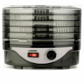 Сушилка для овощей CENTEK CT-1658, объём 4 л, 270 Вт, 5 поддонов, механическое управление, черная