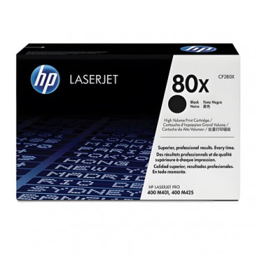 Картридж лазерный HP (CF280X) LaserJet Pro M401/M425, №80X, черный, оригинальный, ресурс 6900 страниц