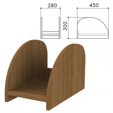 Подставка под системный блок "Канц", цвет орех пирамидальный, ПК01.9